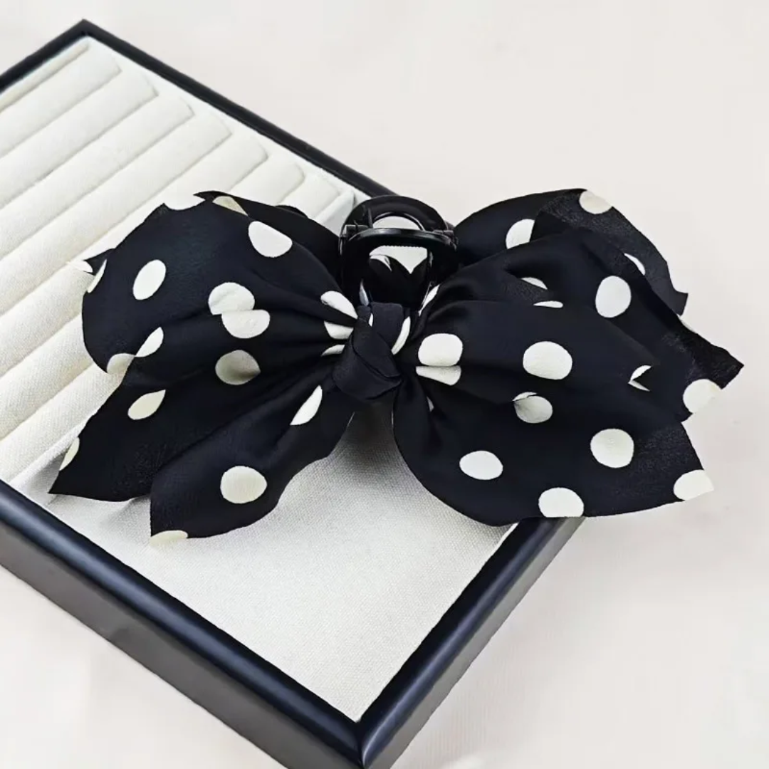 La Barrette Nœud à pois