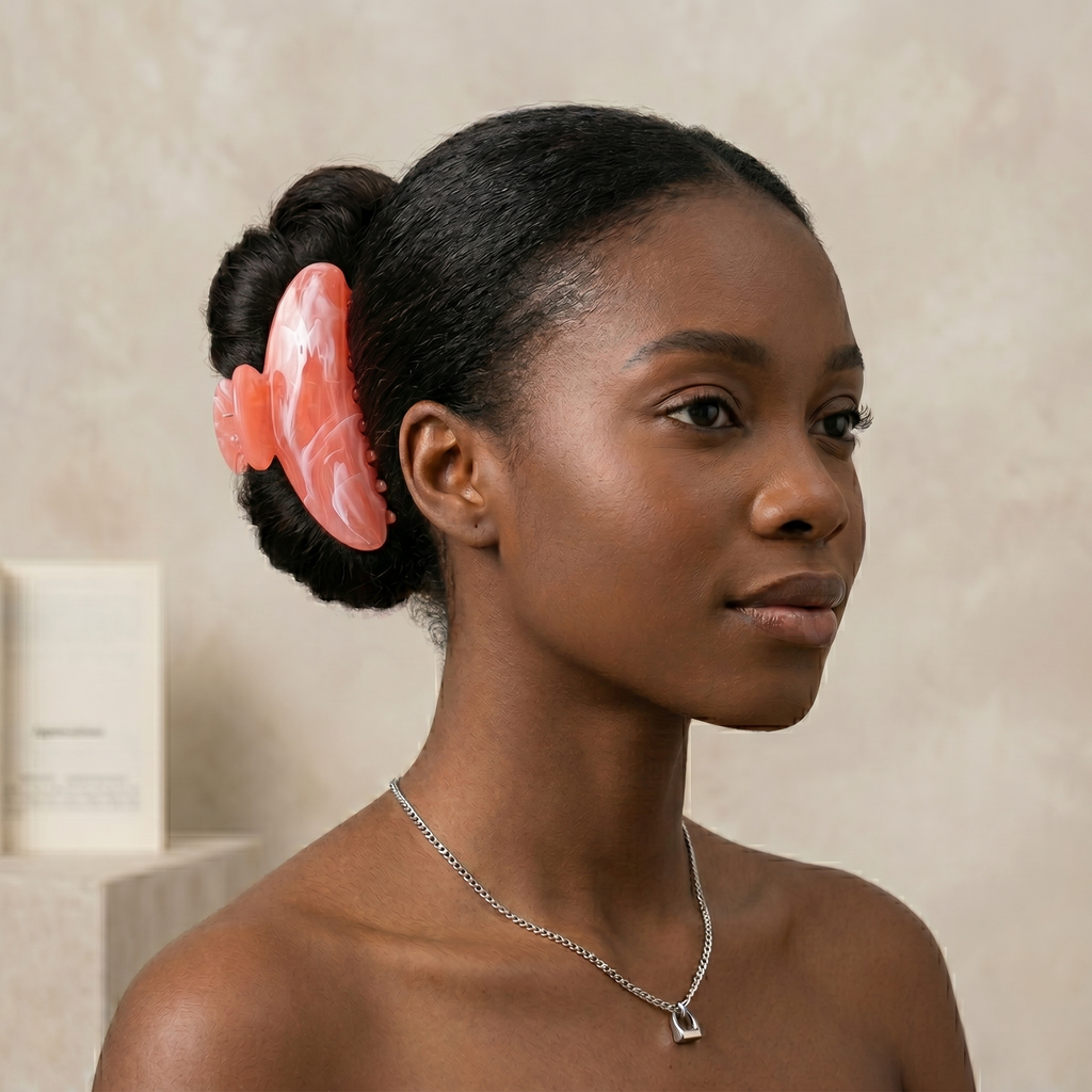 La Pince à Cheveux Effet Marbré