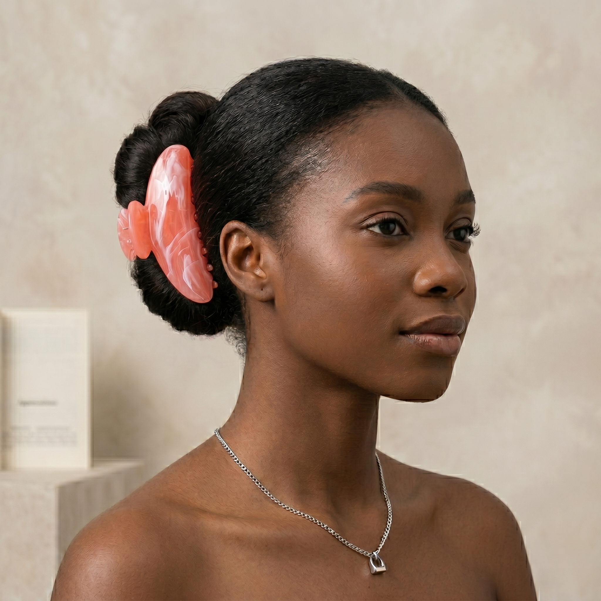 La Pince à Cheveux Effet Marbré