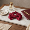 chouchou noeud en satin