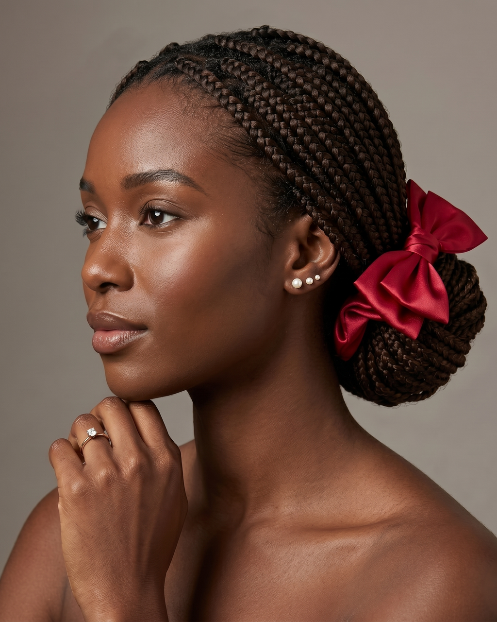 chouchou noeud en satin