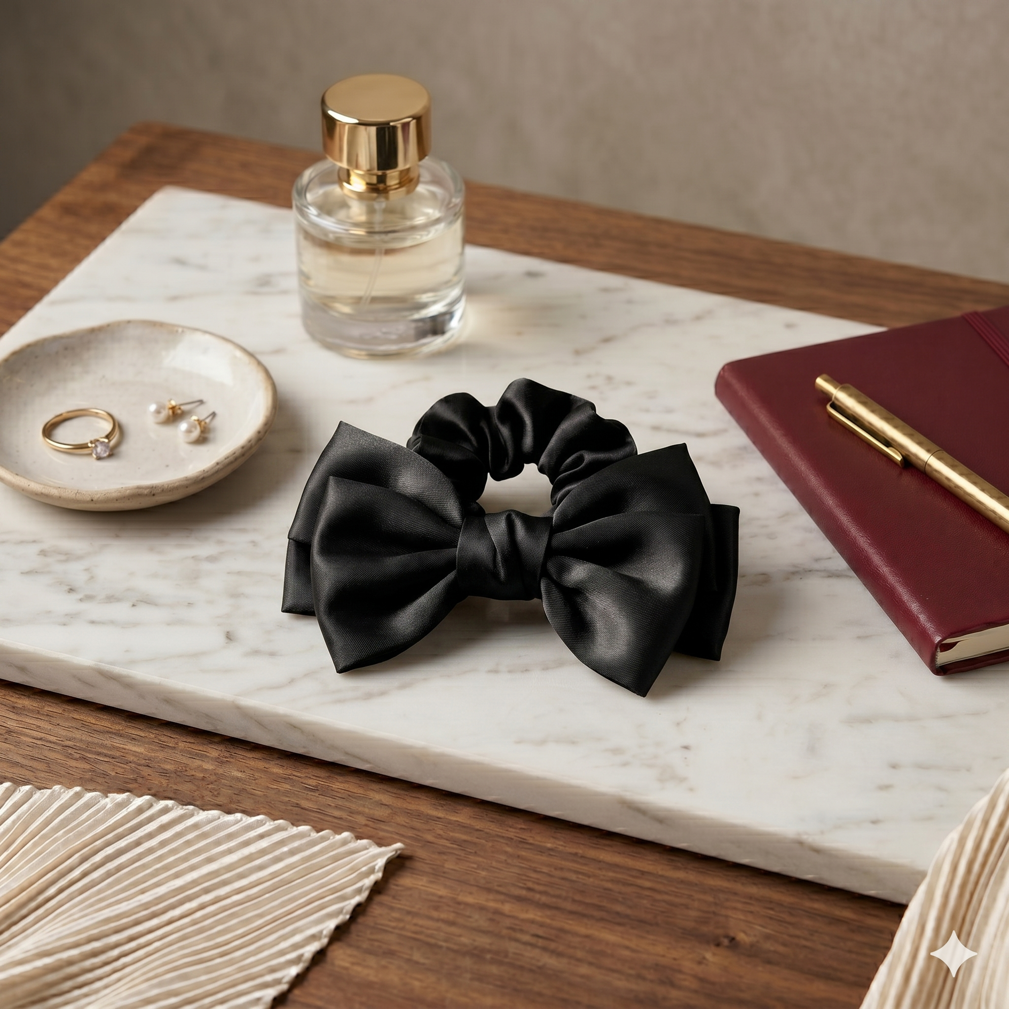 chouchou noeud en satin